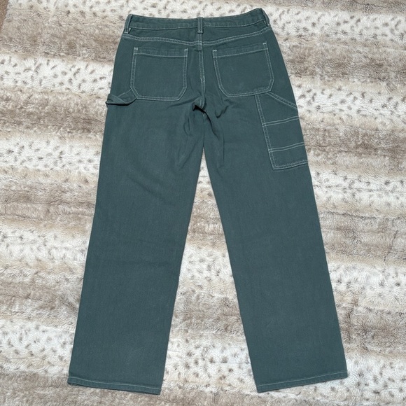 PACSUN Low Rise Green Carpenter Pants, Size 24 - Picture 3 of 11